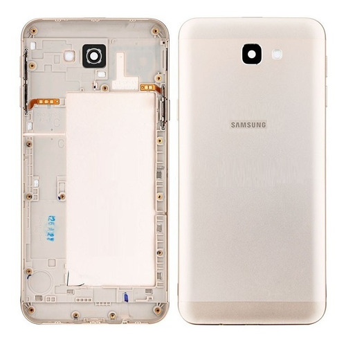 Carcaça Gabinete Aro Galaxy J7 Prime G610 Dourada + Botões