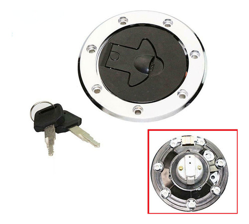 Fuel Gas Tank Cap Cover Lock W/ Keys For Kawasaki Ninja  Llj