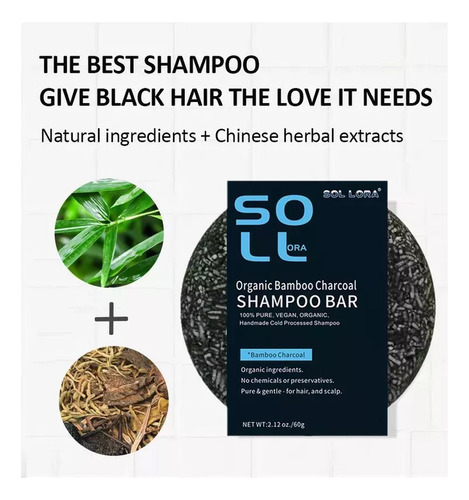 Ch 1 Unidades Shampoo Escurecedor Em Barra E Sabonete