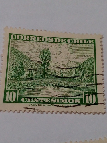 Estampilla De Chile.    -3109-       10 Centésimos       (5)