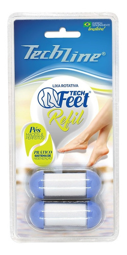 Refil Esfoliador Elétrico Para Os Pés Techfeet C/2 Techline