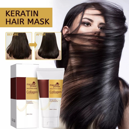 A Mascarilla Capilar De Colágeno Para Cabello Seco Y Dañado