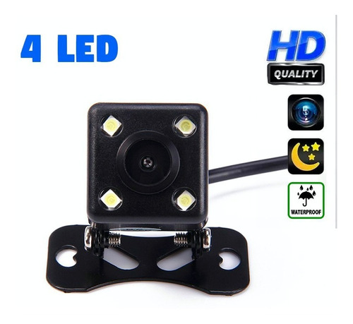 Cámara De Reversa Hd 4 Led Para Auto Camioneta Bus Radio