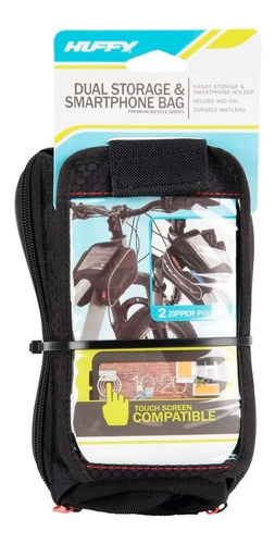 Imagen 3 de 5 de Bolso Alforja P/ Bici Al Stem C/ Porta Celular Huffy