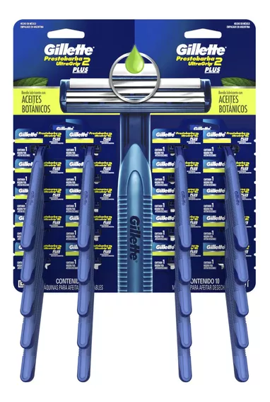 Máquina De Afeitar Gillette Prestobarba Ultragrip 2 Plus 20u