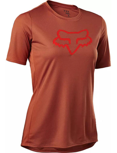 Polera Bicicleta Mujer Ranger Fox Head Rojo Fox