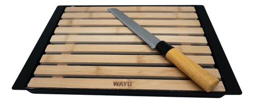 Set Tabla + Cuchillo Para Pan Wayu