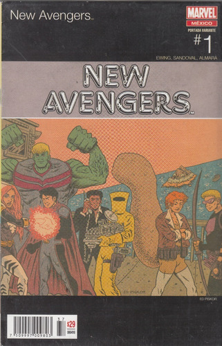 Comic New Avengers # 1 Portada Variante Editorial Televisa