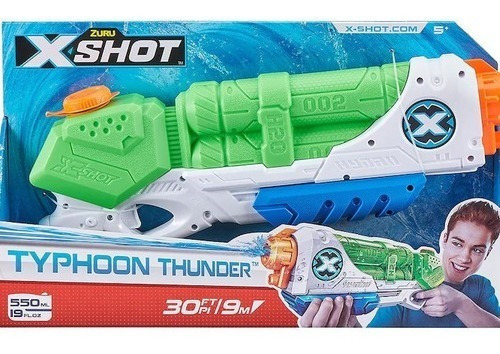 Imagen 3 de 3 de Pistola De Agua Zuru X Shot Typhoon Thunder 550ml