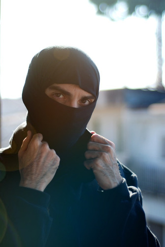 Bandana Balaclava Face Shield Sa - Preta Tática Cor Preto