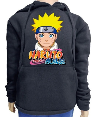 Buzo Canguro Grueso Abrigable Naruto Niño  Anime Shippuden