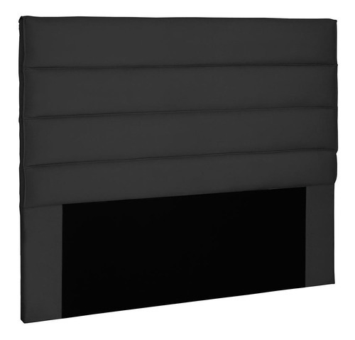 Cabeceira La Italiana Para Cama Box Casal 140 Suede Cor Preto