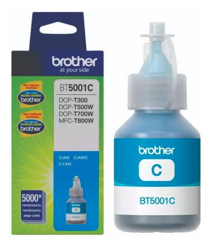 Botella Tinta Brother Original Bt5001 Cian Dcpt300 / Dcpt500