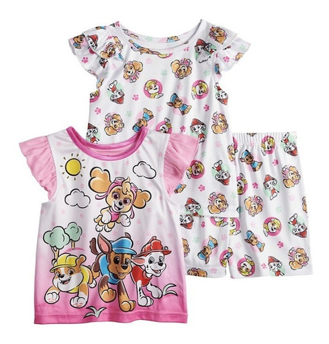 Pijama Paw Patrol De Nickelodeon Para Niñas