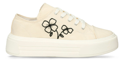 Tenis Casuales Beige North Star Ivana Mujer