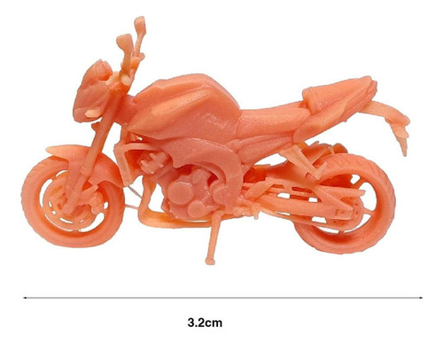1:64 Resina Pequeña Moto Modelo Juguetes