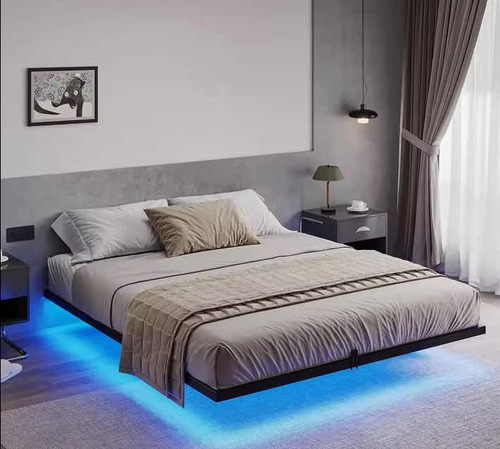 Estrutura De Cama Com Efeito Flutuante.