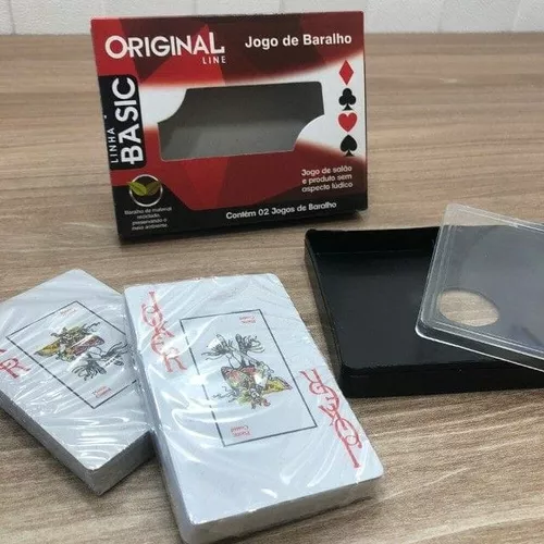 Baralho Duplo 100% Plástico 104 Cartas Prova De Água Estojo Jogo