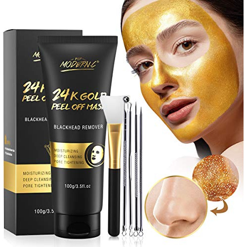 Blackhead Remover Mask, 24k Gold Peel Off Mask, Gold Facial 