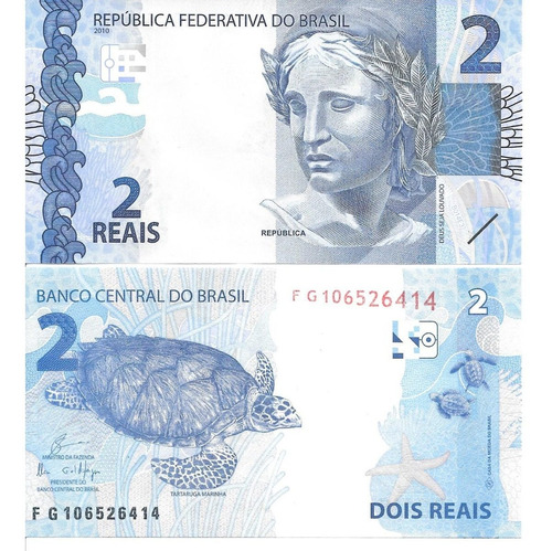 Brasil Billete De 2 Reales Año 2010 (18) - Pick 252e - Unc