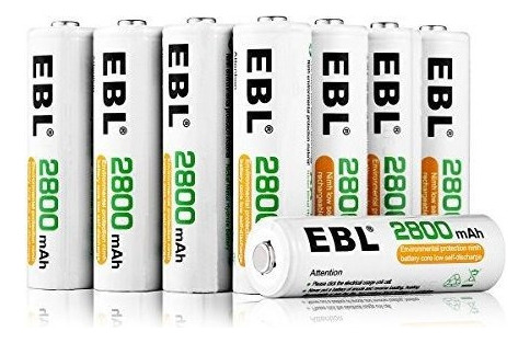 Ebl 16 Pack Aa 2800mah Baterias Recargables Con Estuche De A