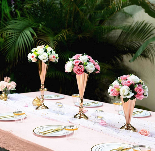 Set 2 Bouquet De Flores Artificiales 15 Tallos Centro D Mesa
