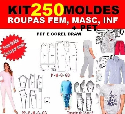 comprar moldes de roupas