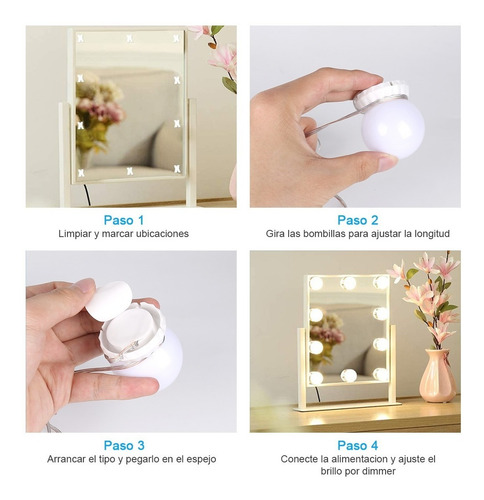 Luz Led Para Espejo De Maquillaje