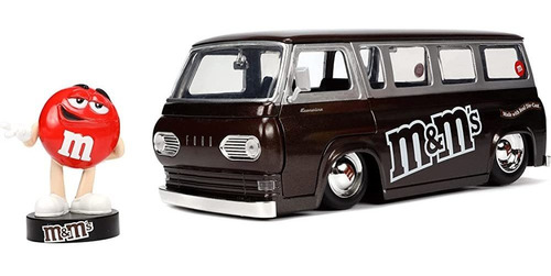 Jada Toys M&m's 1:24 1965 Ford Econoline Die-cast Car Con Fi