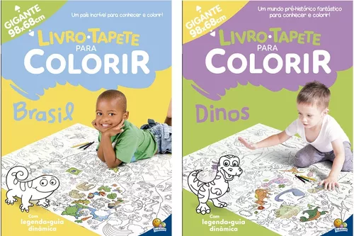 Livro-Tapete para Colorir: Mais de 100 Desenhos incríveis: Todolivro:  9788537644287: : Books