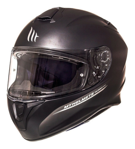 Casco Mt Helmets Ff106 Targo Solid A1 Negro Mate Tamaño del casco S (55-56 cm)