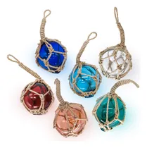 Comprar Set De 6 Adornos Navideños De Cristal Para Pesca Con Forma D