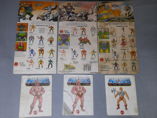 Lote Cartones Y Minicomic He-man Top Toys Original Años 80 (Usado)