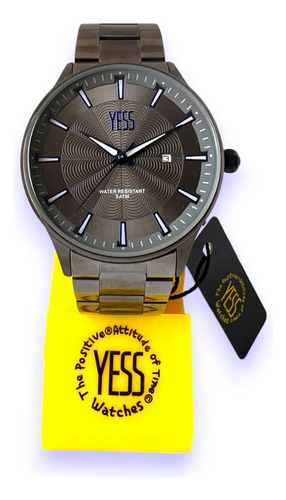 Reloj Elegante Yess S17273s  Para Hombre Acero Inoxidable