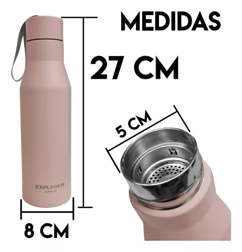 Botella Térmica Deportiva 750 Ml Acero Inoxidable Explorer Color Rosa