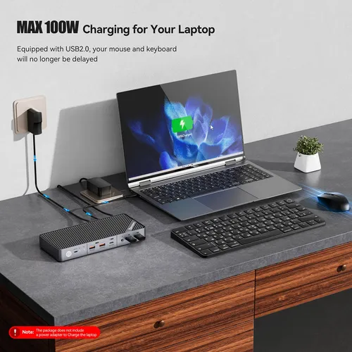 Conmutador Kvm Minisopuru 4k Con Doble Monitor Con 2 Hdmi Pa