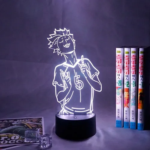 G Haikyuu Tendou Satori Luz 3d Anime Para Decoración Luz De
