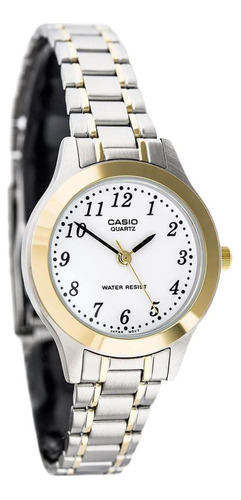 Reloj Análogo Casio Ltp-1128g Resistente Al Agua