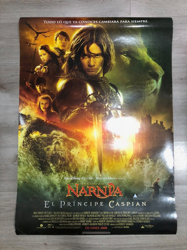 Poster Original El Principe Caspian - Narnia (español)