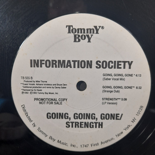 Vinil Lp Information Society Going, Going, Gome Importado