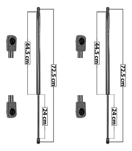 (2) Amortiguadores 5a Puerta Pontiac Montana 1999-2006 Spart