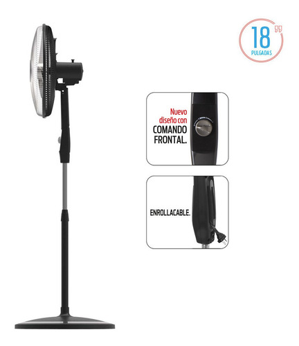 Ventilador De Pie Liliana 18 Pulgadas 75w 3 Velocidades