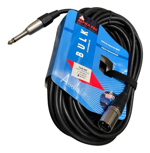 Cable De Audio Jack-plug 6.3mm A Xlr De 6mts. Para Parlante