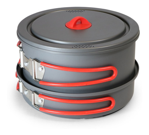 Juego Cocina Aluminio Anodizado 6pzs Camping Coghlans 1824