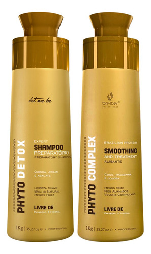 Kit Shampoo Prelavado Detox Alisado Phyto Complex Let Me Be