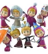 Comprar Set Masha Mini Figuras Acción Pack De Muñecos Masha Oso