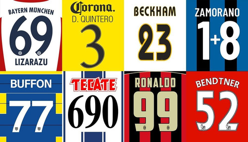 Vectores, Numeros Para Camisetas, Consulta! Tenemos Muchos!
