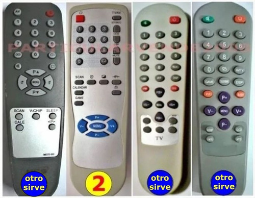 Control Remoto Tv Nic's Directo No Universal Sin Codigos
