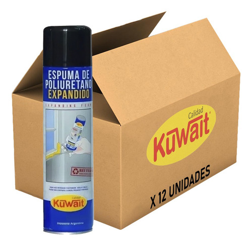 Espuma Poliuretano Expandido X12 U Aerosol 750ml Kuwait Mm