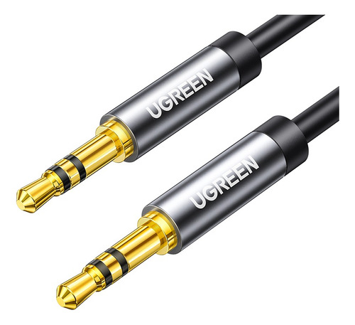 Cable De Audio Auxiliar Plug 3.5 Mm Negro 1mt Ugreen